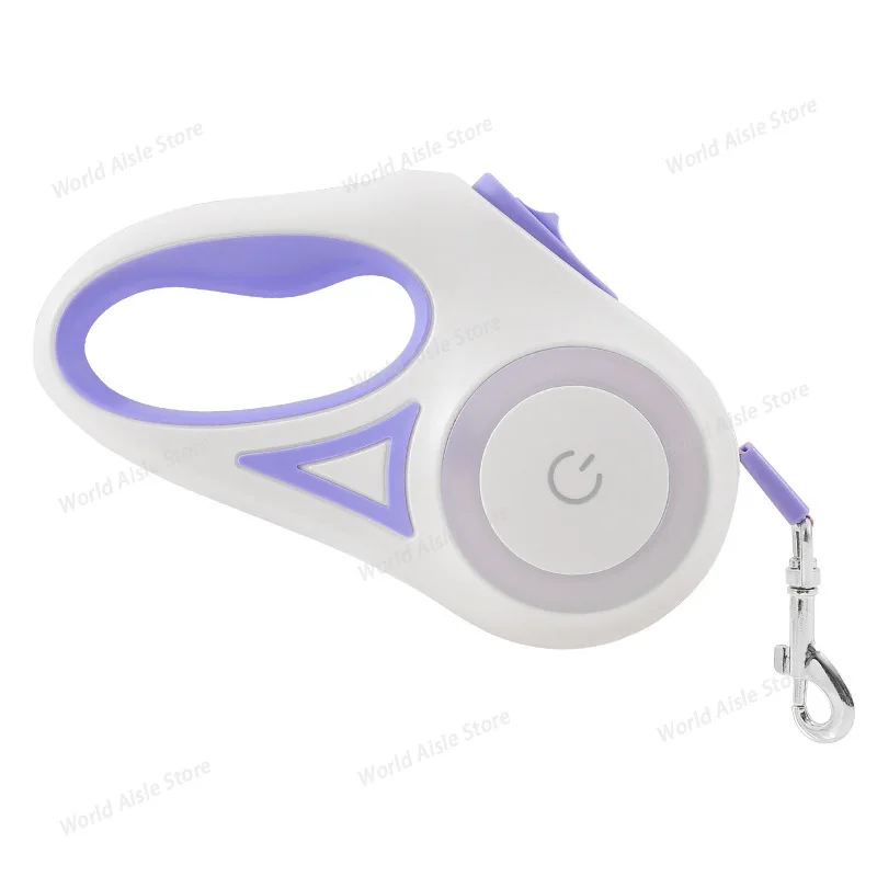 LED Retractable Dog Leash with light for Puppies Small Medium big Dogs Cats Pet Harness straps collar Accessories 3m 5m roulette