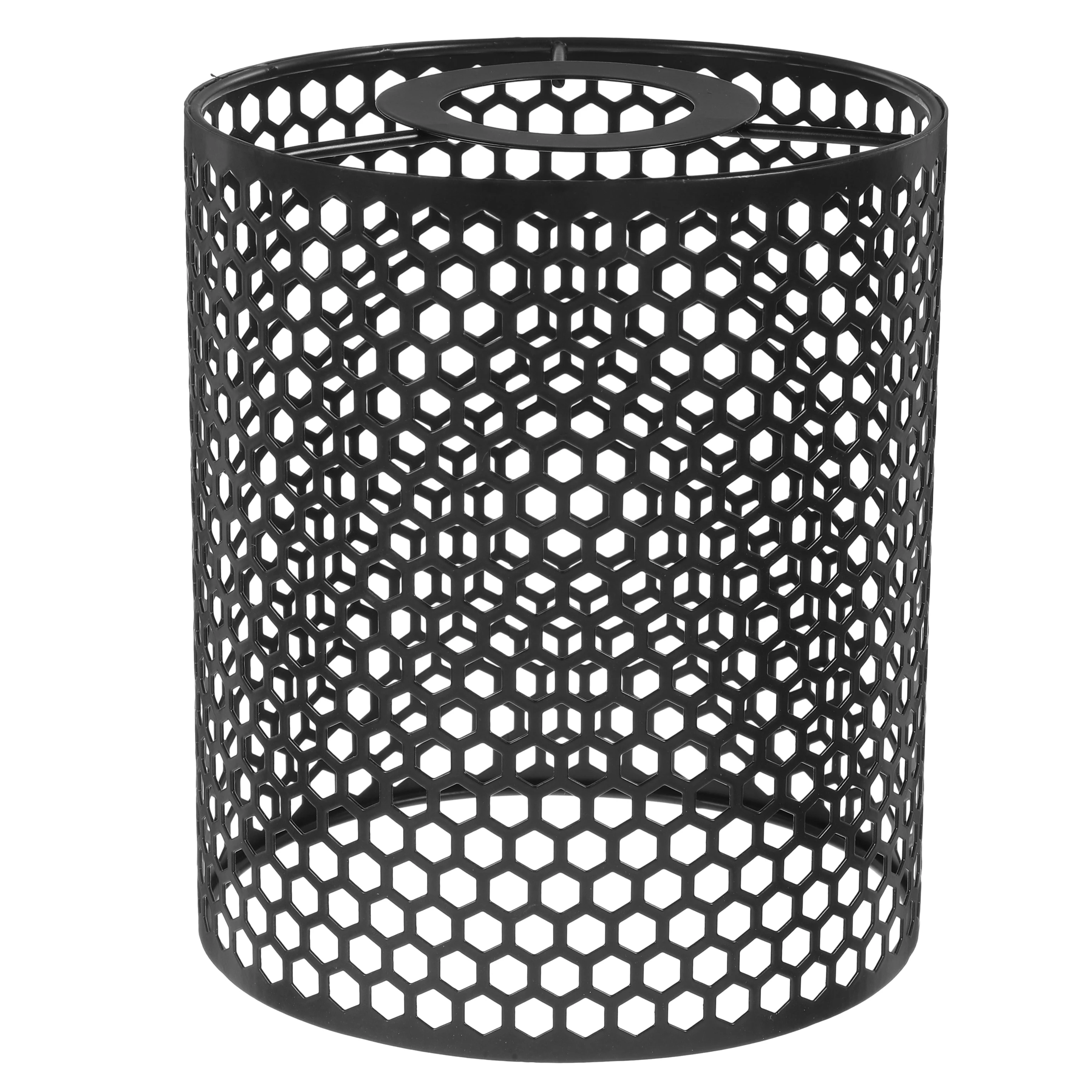 

Modern Iron Lamp Shade Hollow Design Rustic Pendant Light Cover Replacement For Floor Table Lamps Drum Style Lighting Accessory