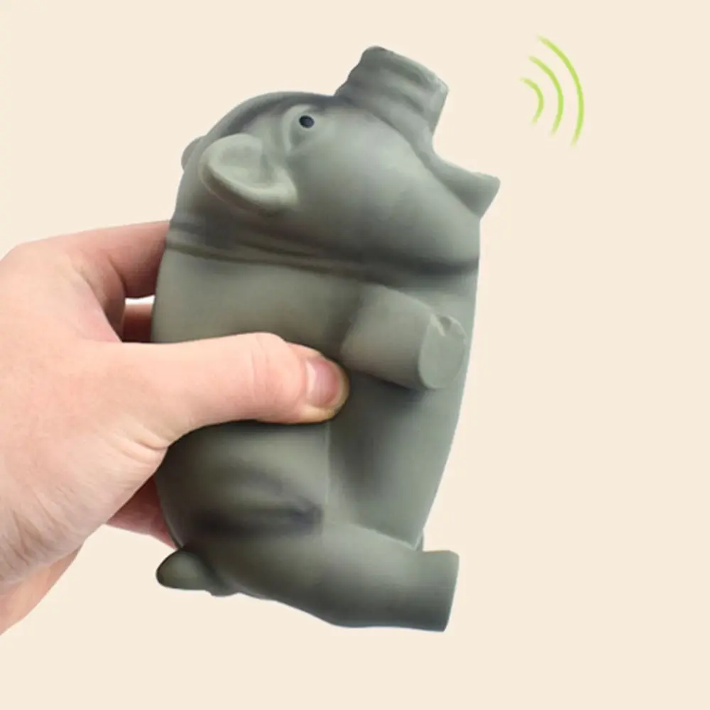1PC Cute Rubber Sound Pig Grunting Squeak Latex Pet Chew Toys for Dog Squeaker Chew Training Puppy Supplies Pet Products