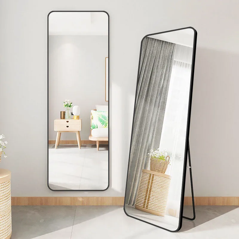Manufacture 80*180cm Aluminum Framed Full Length Dressing Mirror Large Standing Mirror