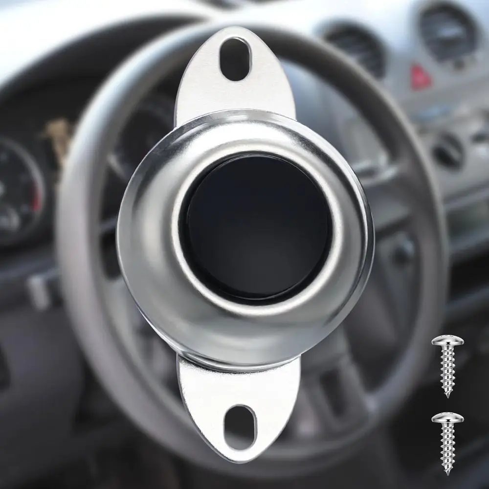 New DC12V 24V Push Button Switch With Mount Screws Universal Horn Button Switch Metal Push Button