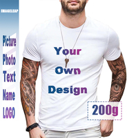 3D Printed Crew Neck Short Sleeve Unisex Men's DIY T-shirt Your Own Design Men Women Print On Demand Print Family Clothing