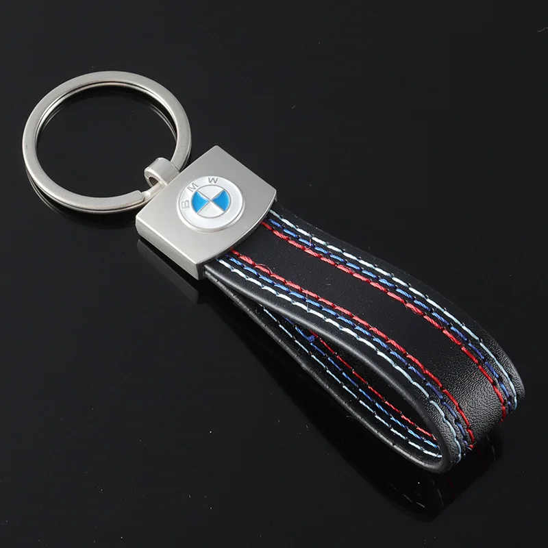 Key Ring Car Emblem Leather Metal Keychain Accessories for BMW X1 X2 X3 X5 X4 X6 X7 G30 G20 G32 G11 G12 F40 F30 F20 F10 F34 F07