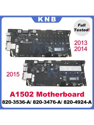 Bilashmart Original A1502 Motherboard For MacBook Pro Retina 13" A1502 Logic Board 820-3536-A 820-3476-A 820-4924-A 8G 16G 2013 2014 2015