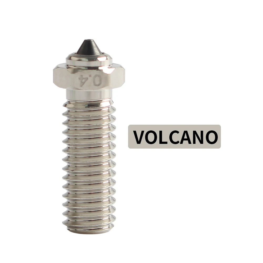 FYSETC DLC gehärteter Stahl und Kupfer verschleißfeste Bimetall-HC-Düse für V6 / Volcano / MK8 Hotend Neptune4 K1 Düse 3D-Drucker