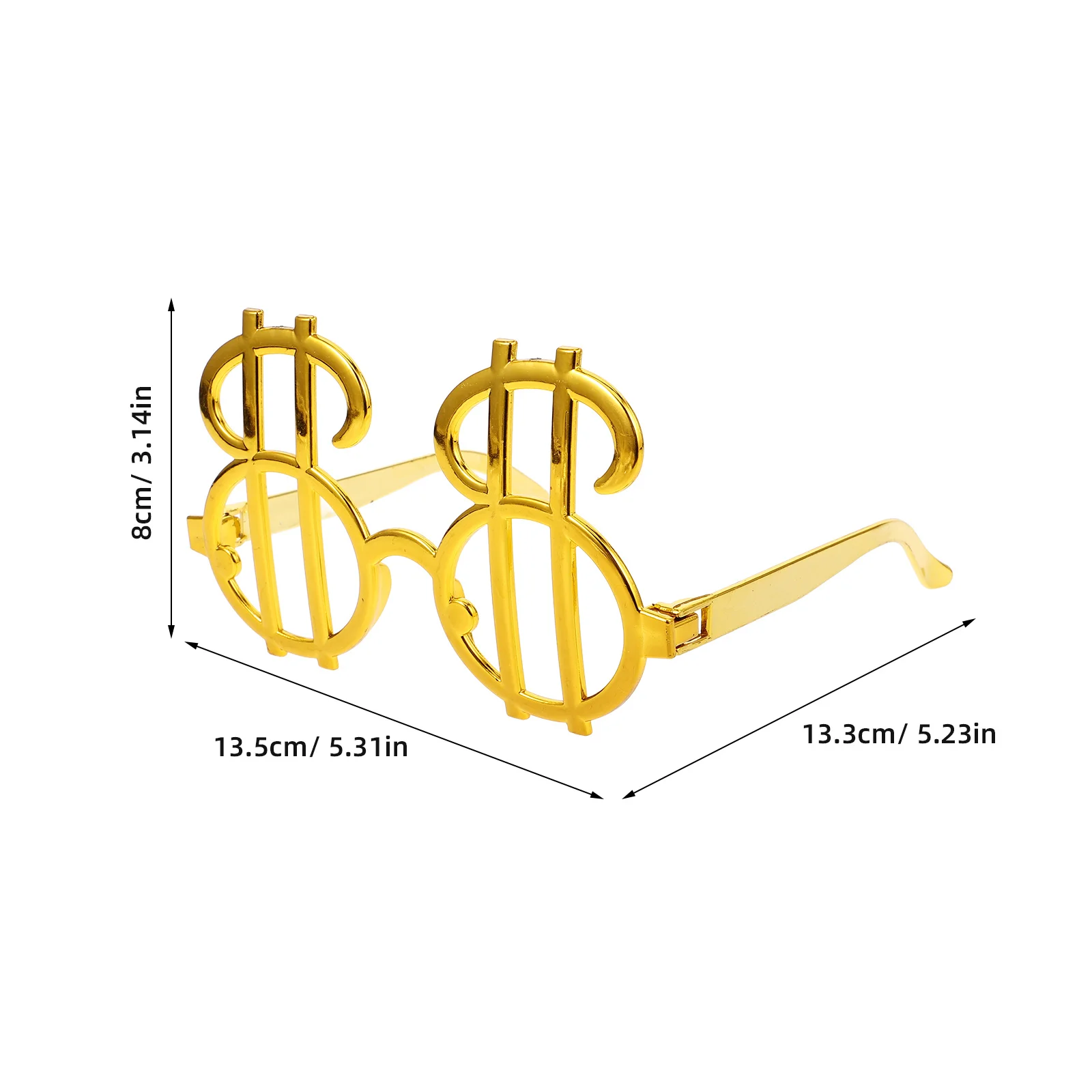 قطعتان من نظارات رمز الدولار، نظارات ممتعة بألوان زاهية، نظارات بلاستيكية خفيفة الوزن مبتكرة لمهرجان الموسيقى وحفلات الشاطئ #4