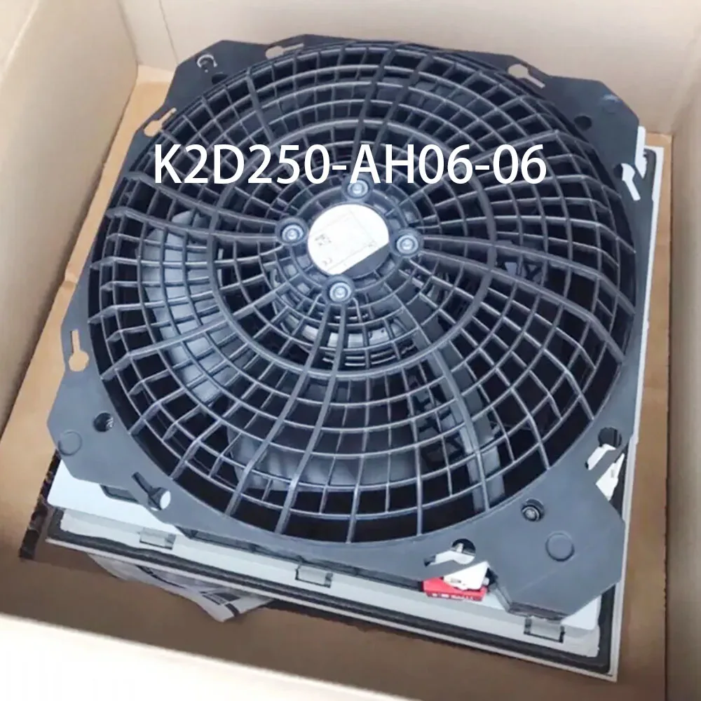High-Airflow Filter Fan AC 400V 93/140W 0.17/0.21A K2D250-AH06-06 Industrial Cabinet Cooling