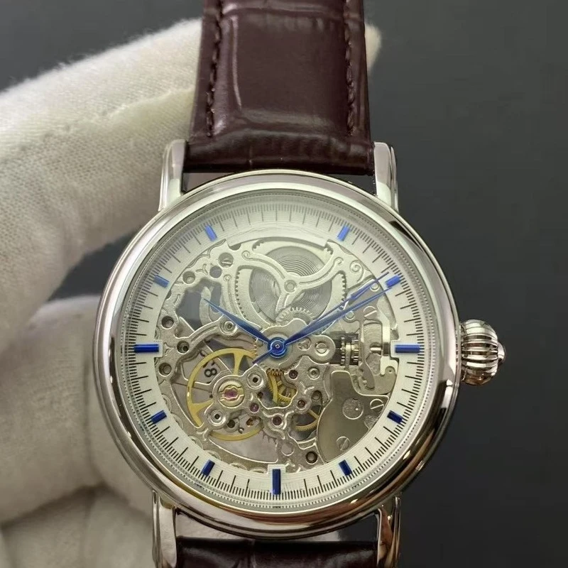 ساعات أوتوماتيكية ميكانيكية مجوفة للرجال ساعات الزوجين Xiangyun منحوتة كلاسيكية متخصصة أزياء فريدة من نوعها مقاومة للماء #1