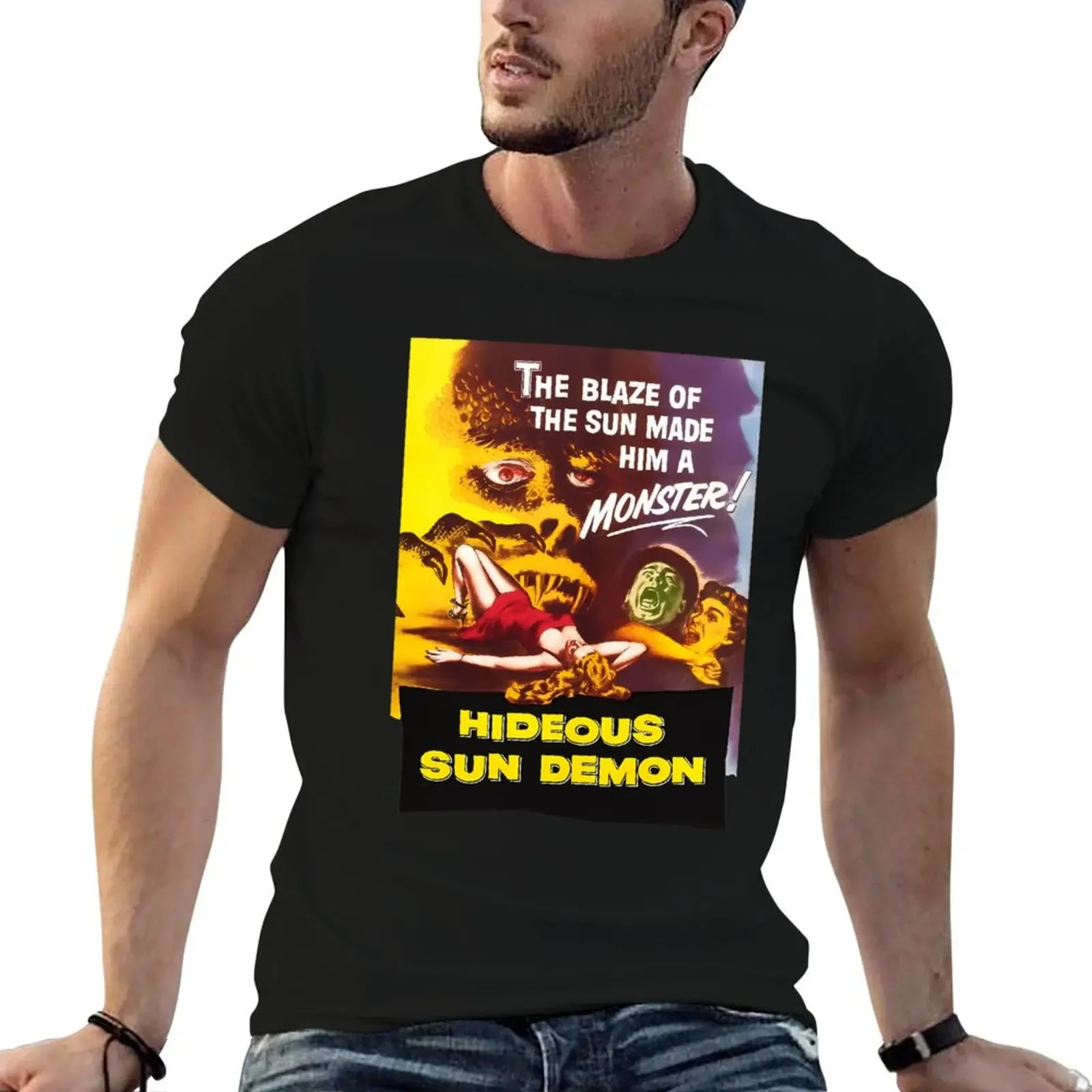 

Hideous Sun Demon T-Shirt plain cheap stuff vintage cotton graphic tees Short sleeve tee men