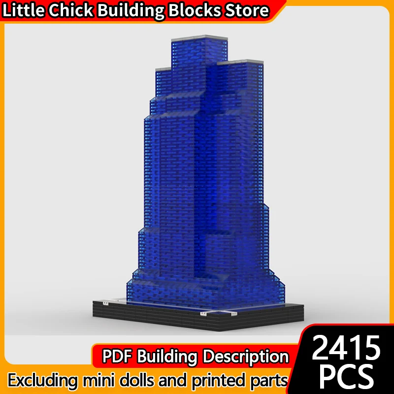 

City Street View Model MOC Building Bricks Skyscraper Building Modular Technology Children Holiday Gifts Assemble Toys Suit
