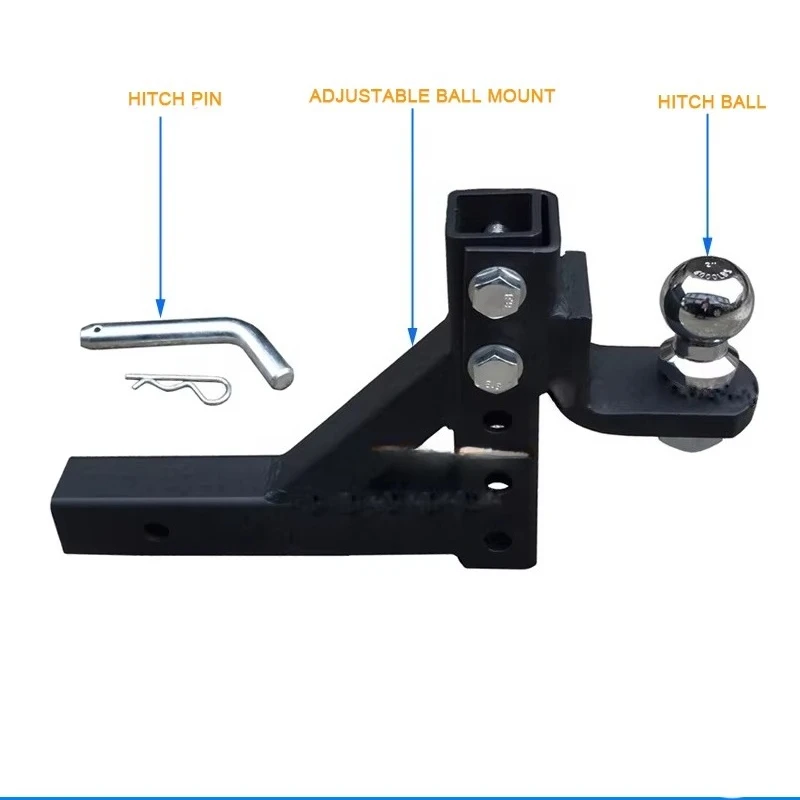 

Heavy Duty Hitch Ball Mount 7500 LBS Adjustable Drop Towing for 8" Receiver Tow Hooks