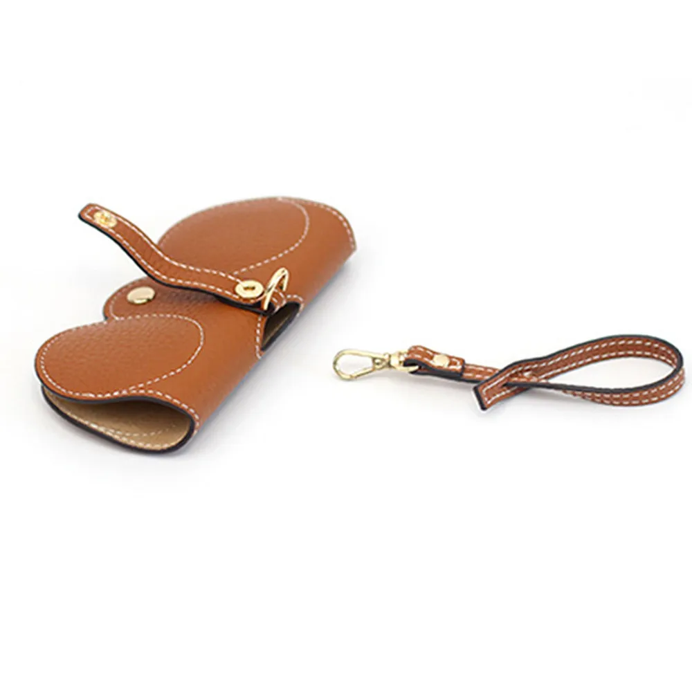 Nhà Thiết Kế Chính Hãng Da Kính Dành Cho Phụ Nữ Cao Cấp Phụ Kiện Mắt Đơn Giản Dễ Thương Dây Di Động Kính Mát Giá Đỡ Túi