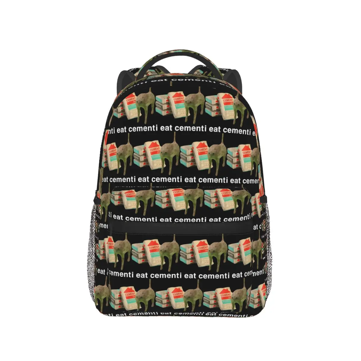

I Eat Cement Funny Cat Meme Backpack Hot Sale Daypack Large Capacity Kids BookBag School Bag Shoulder Bags for Men Women