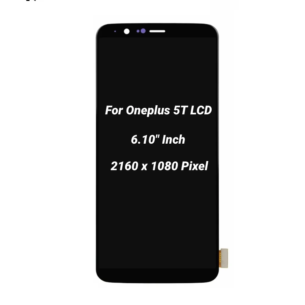 tested AMOLED TFT LCD For Oneplus 5T A5010 LCD Display Touch Screen Digitizer Glass Assembly for One Plus 5T 1+5T Display