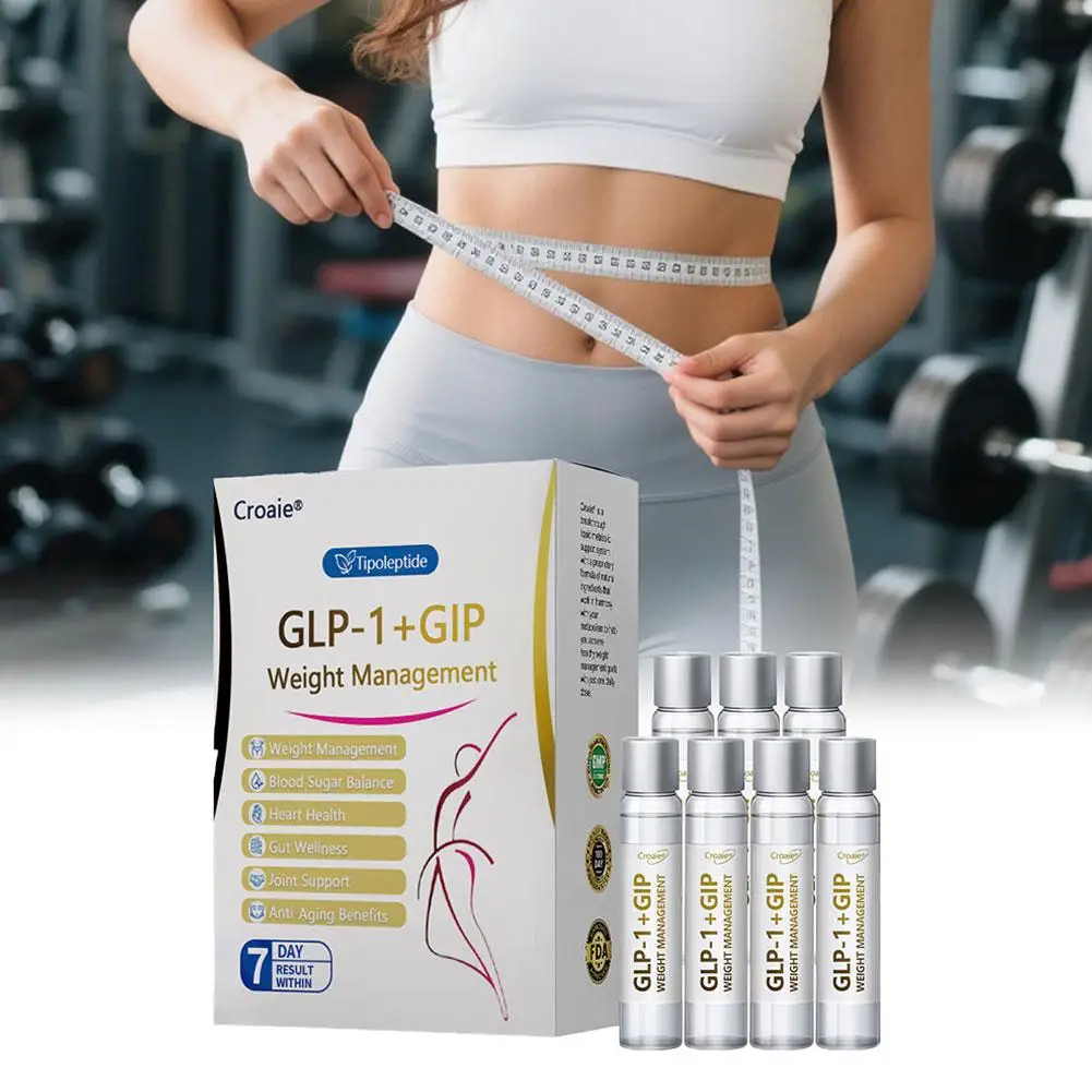 1-20PCS GLP-1+GLP Gotas para el manejo del peso: equilibrio del azúcar en sangre, bienestar intestinal, salud del corazón, cuidado nutritivo de soporte para las articulaciones