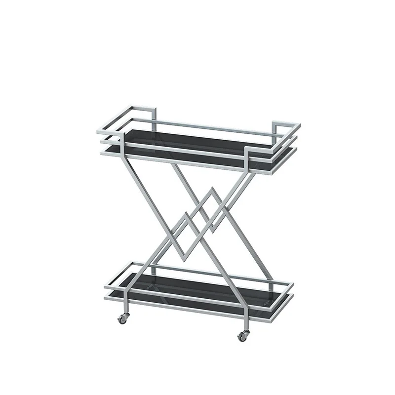 European-style wrought iron pastry cart on the second and third floors of the food truck, hotel restaurant, wine truck