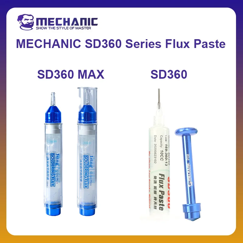 Pâte de Flux Liquide Transparente pour Réparation de Téléphone PCB BGA, Série Officielle de Mécanicien SD360, Nouveau Module, 10cc