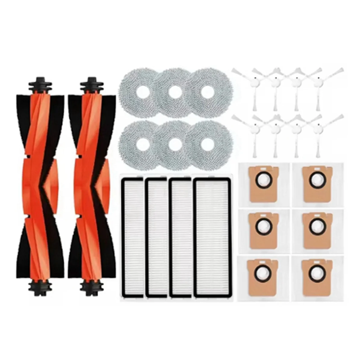 ABKR для робота-пылесоса Xiaomi X20 +/X20 Plus, запчасти, аксессуары, основная боковая щетка, фильтр Hepa, швабра, тканевый мешок для пыли