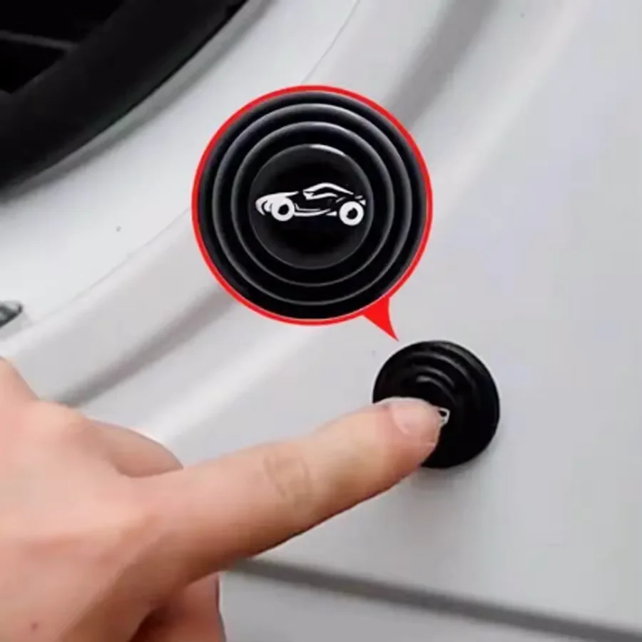 Universal Silicone Car Door Protector Anti-Collision Shock-Absorbing Pads for Door and Trunk Noise Reduction