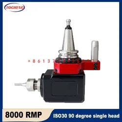 ISO30 90 degree R3  ER20 25 32 single head cnc angle head high speed ATC Spindle Tool Holder For Saw Bit Blade / ISO30-ER20 ER25