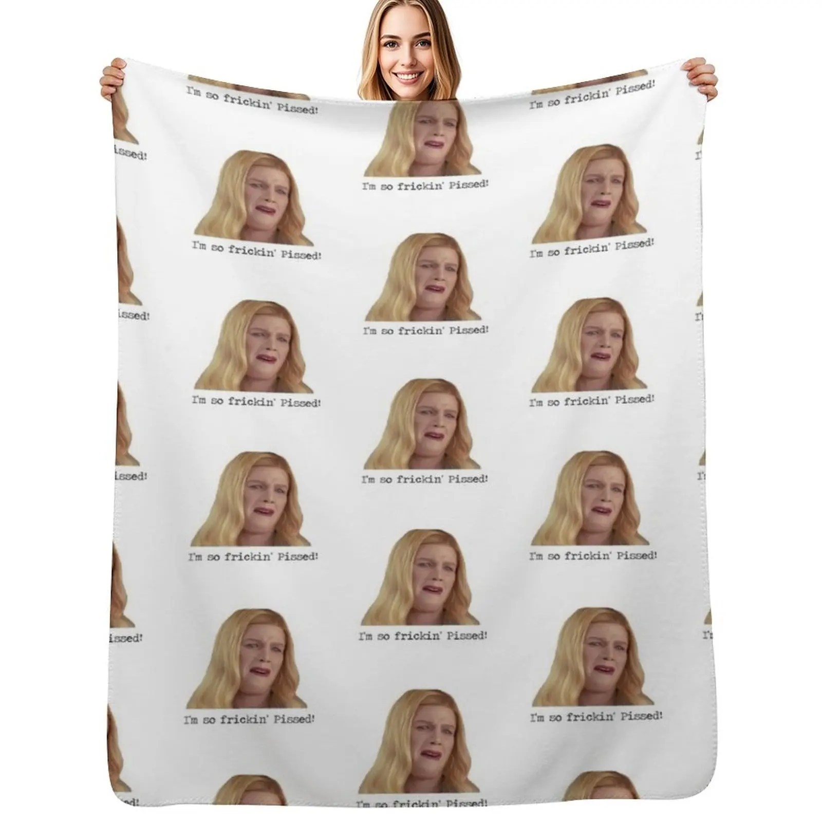 

White chicks quote. Throw Blanket bed plaid manga Luxury Travel Blankets