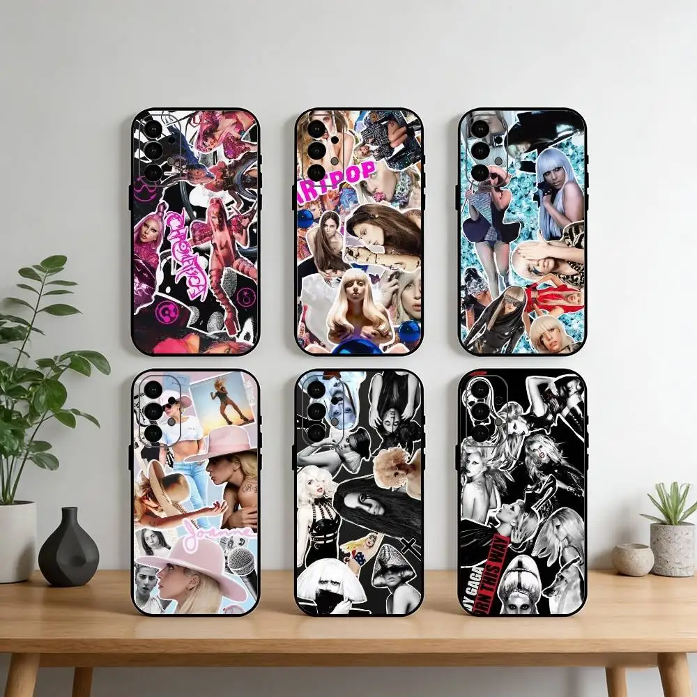 

Singer lady gaga Phone Case For Samsung S25,S24,S21,S22,S23,S30,Ultra,S20,Plus,Fe,Note,10,9,5G Black Cover