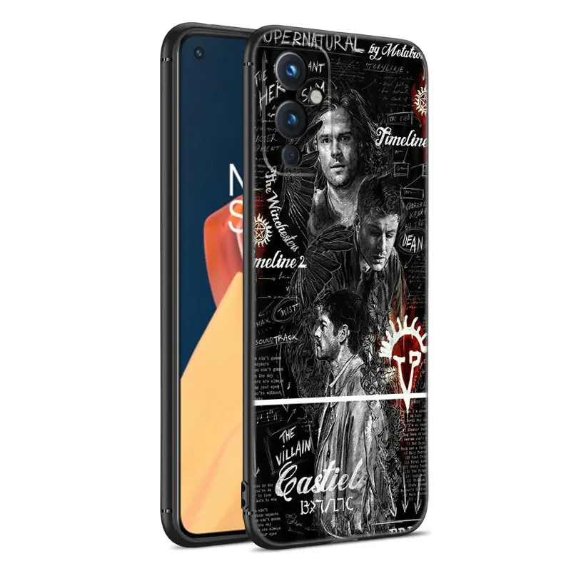 Supernatural Black Silicone Phone Case For OnePlus 9 10 11 12 ACE 2V Pro 9RT 10T 10R Nord CE 2 3 Lite N10 N20 N30 5G