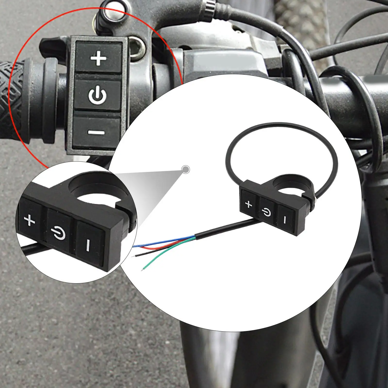 

Electric Bike LCD Display Switch, Versatile Weatherproof on Off Switch,