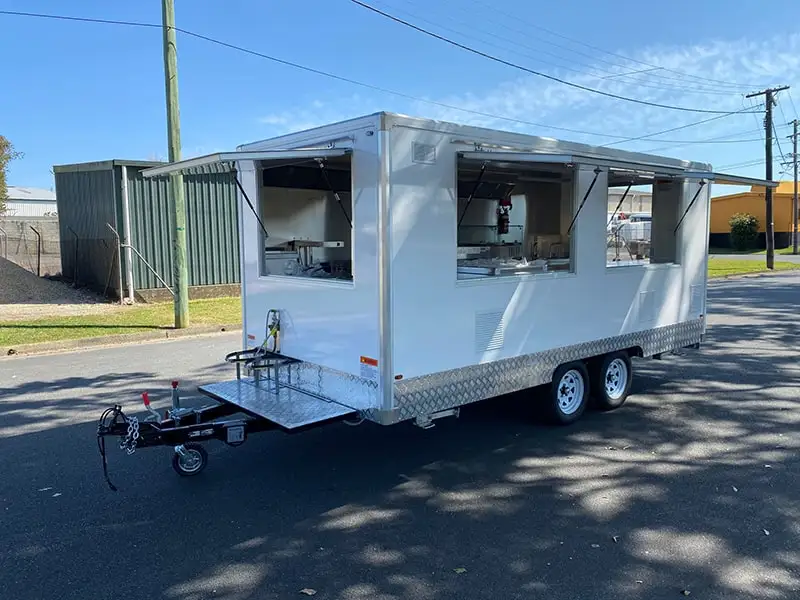 Food Truck Mobile Food Catering Trailer Fully Equipped Outdoor Mobile Beer Ice Cream Coffee Carts Food Trailers Fully Equipped