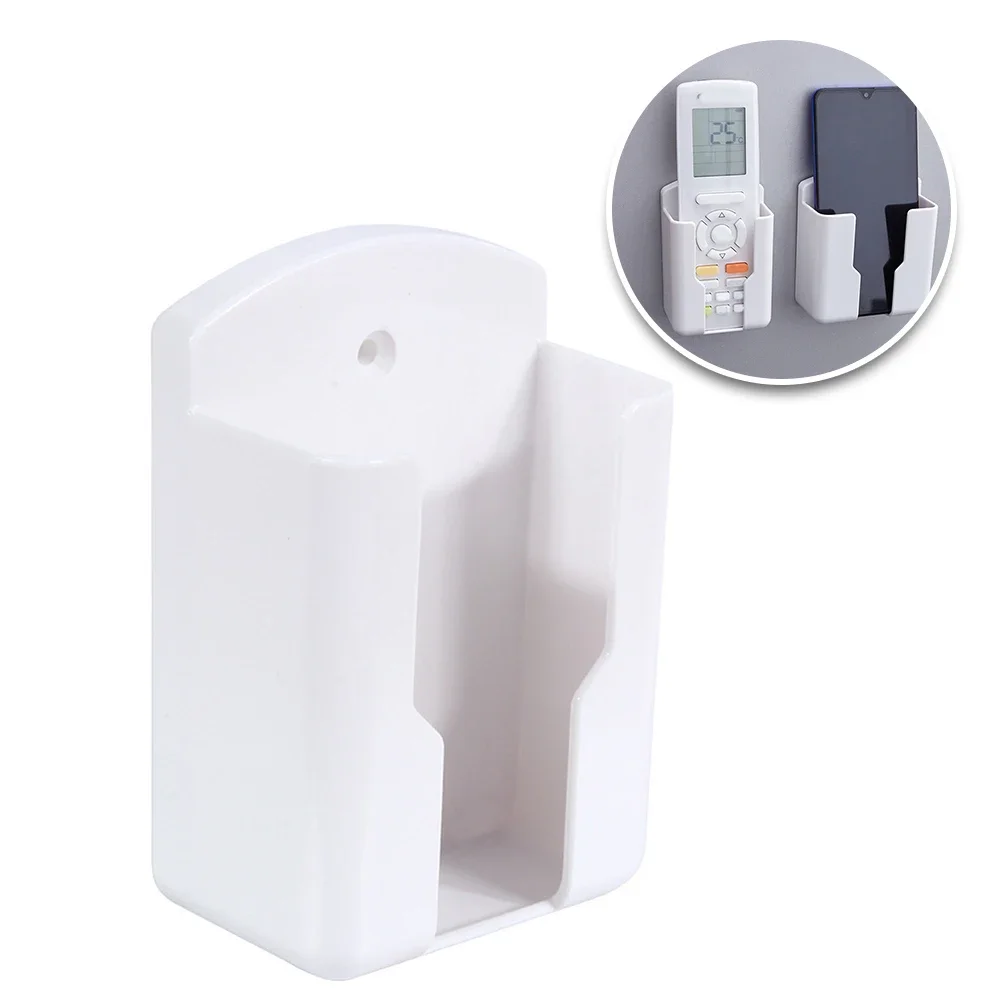 Soporte montado en la pared para Control remoto, caja Universal blanca para aire acondicionado, almacenamiento ABS, ahorra espacio, estable, 1 ud.