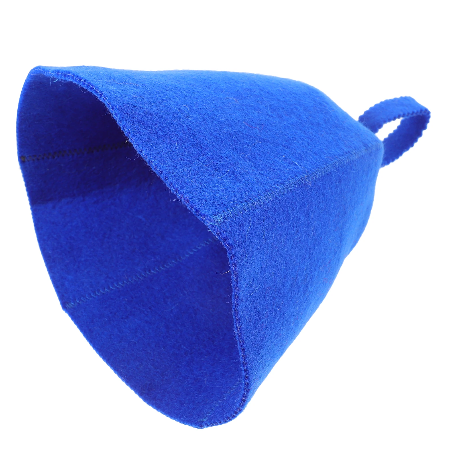 

s Wool Sauna Bath Hat Comfortable Breathable Large Shower Caps Blue Soft Natural Hair Spa Accessories Kitchen Facilities