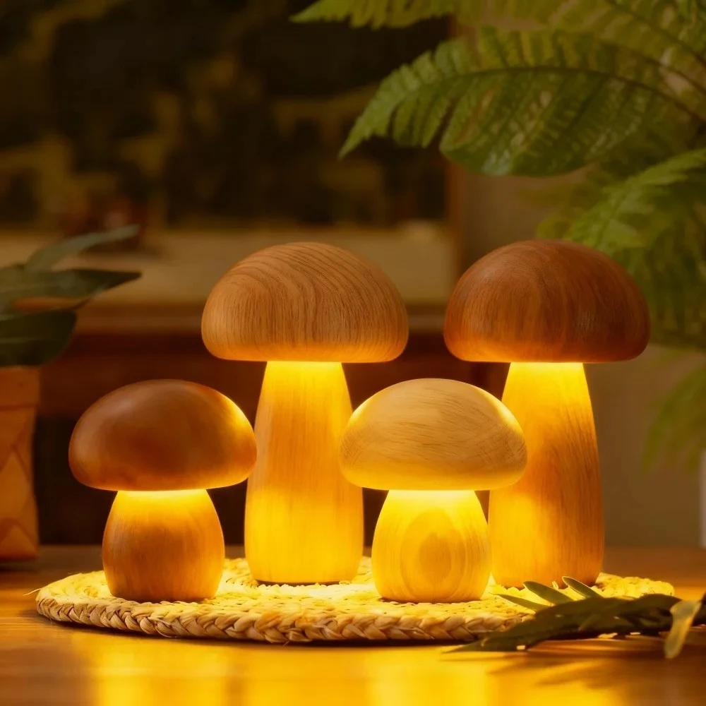 LED Night Light, Mushroom Cute Table Lamp, Cute Mushroom Light, Touch Switch Light, Decorative Mushroom Light, Mushroom LED Lamp