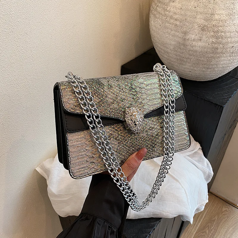 

Snake Pattern 2025 New Classic Fashion Small Square Bag, Shoulder Crossbody, Large Capacity for Women, Stylish & Spacious