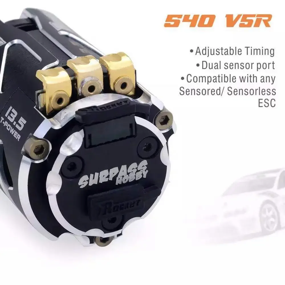 SURPASS HOBBY 540 V5R 3.5T 4.5T 5.5T 6.5T 7.5T 8.5T 9.5T 10.5T 13.5T 17.5T 21.5T 25.5T Sensored Brushless Motor For 1/10 RC Car