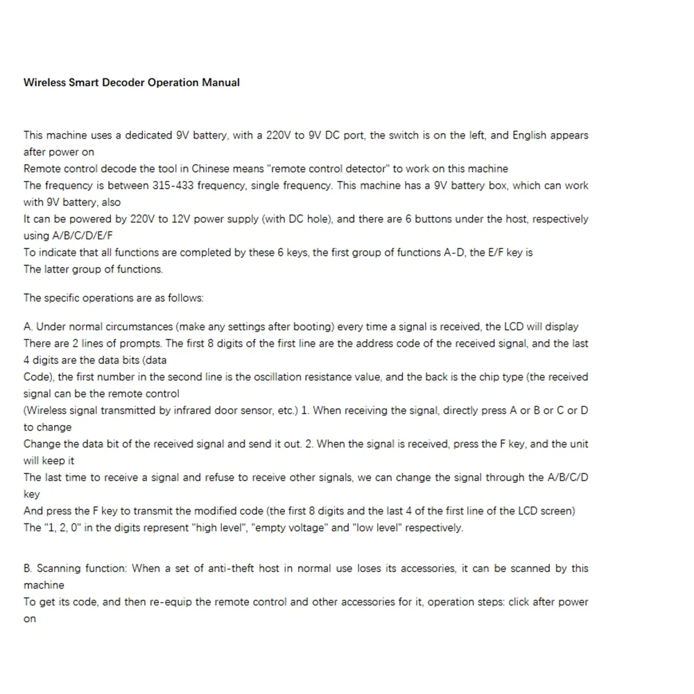 

Копировщик ключей 433 МГц с функцией 24-часовой доставки, сканер кодов, детектор, программатор PLC для динамического кодирования