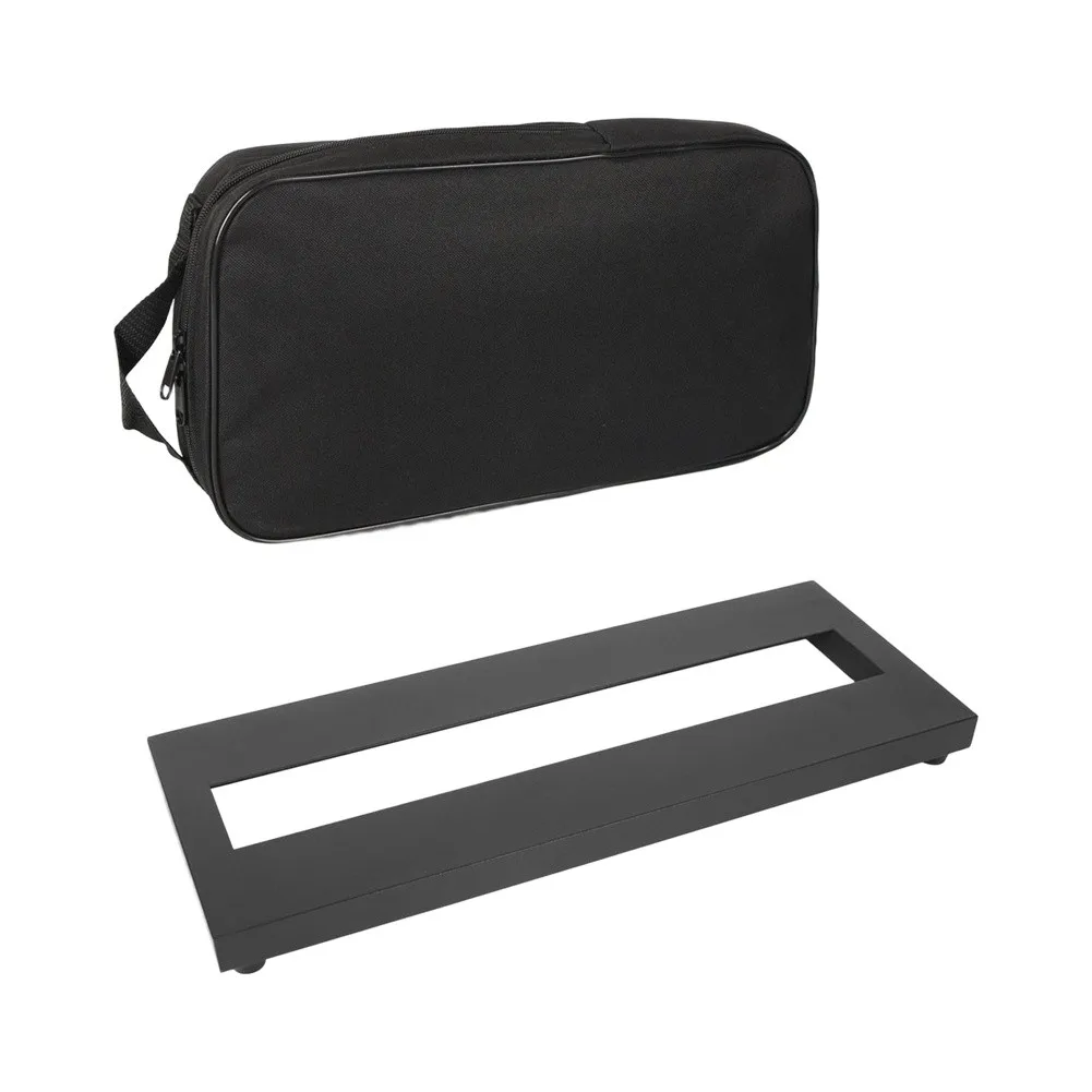 for mini For Guitar Pedal Board 15 x 5 inches Lightweight Aluminum with Carry Bag Non Slip Design for Secure Setup