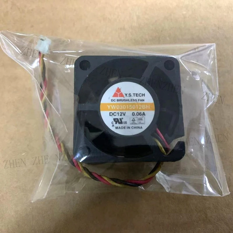 S New for Y.S.TECH YW03015012BH DC12V 0.06A 3-Wire cooling fan#QW