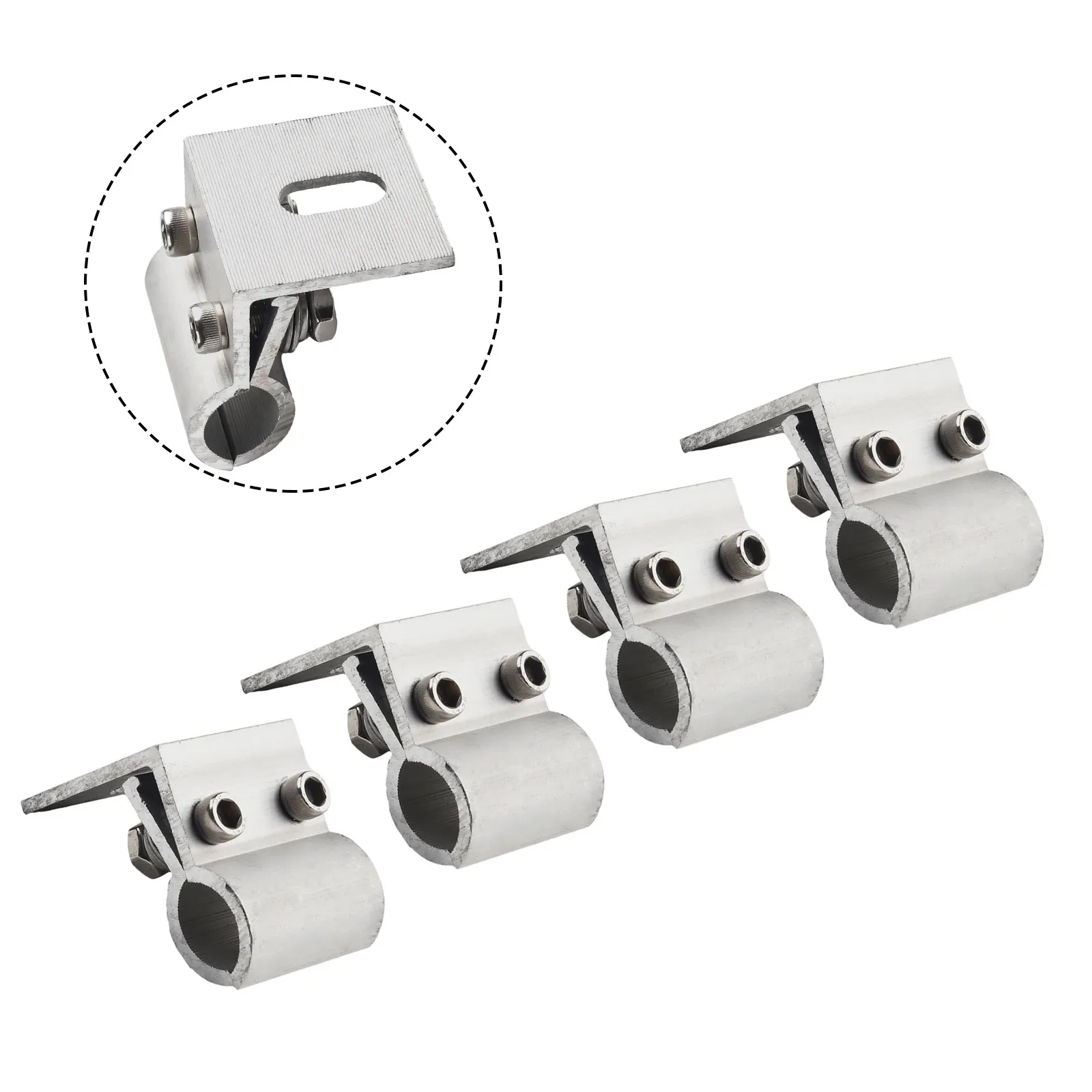 PV Module Racking System Clamp  Horizontal Mounted Aluminum Rails  Secure Attachment  Easy Connection with Splices