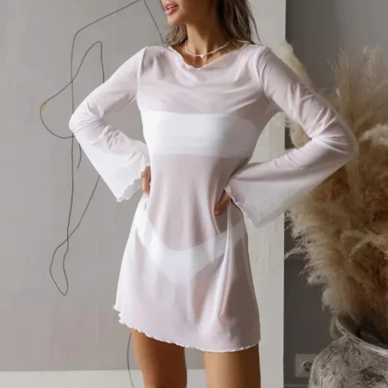 2026 Summer Women's Plus Size Bikini Cover Up Swimwear Oversized Tunic Beachwear for Vacation Resort Wear Swimwear Cover Up Dres