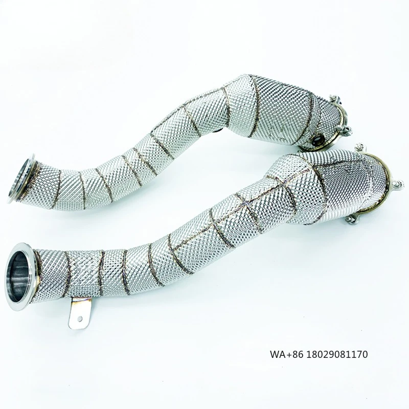 

Выхлопная труба выхлопной системы для 720S 4.0T 2018-2022 Даунпайп из нержавеющей стали с катализатором автомобиля