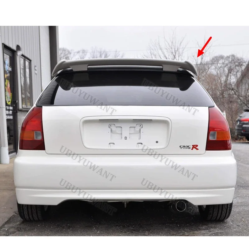 For Honda Civic Hatchback Type-R 1996-2000 Car Rear Trunk Wing ABS Material Refit Accessories Spoiler