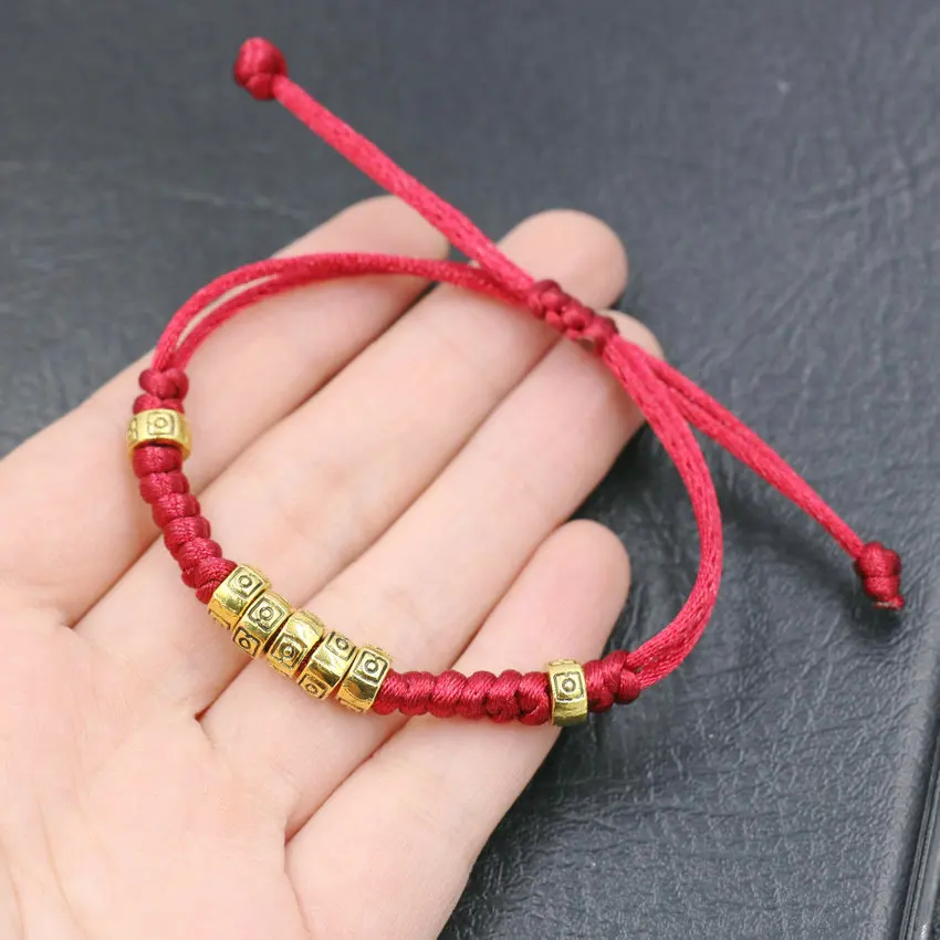 Tibetan Buddhist Rope Woven Bracelet Men Red Thread Charm Couple Friendship Bracelets For Women Girl Jewelry Buddha Pulseira