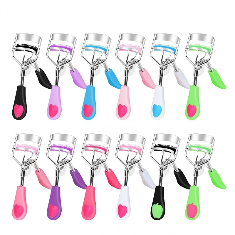 1 PC หัวใจสีฟ้าผู้หญิง Eyelash Curler ขนตา Professional Curling Lashes CLIP Lift เครื่องมือ Long Lasting Eyes อุปกรณ์แต่งหน้า