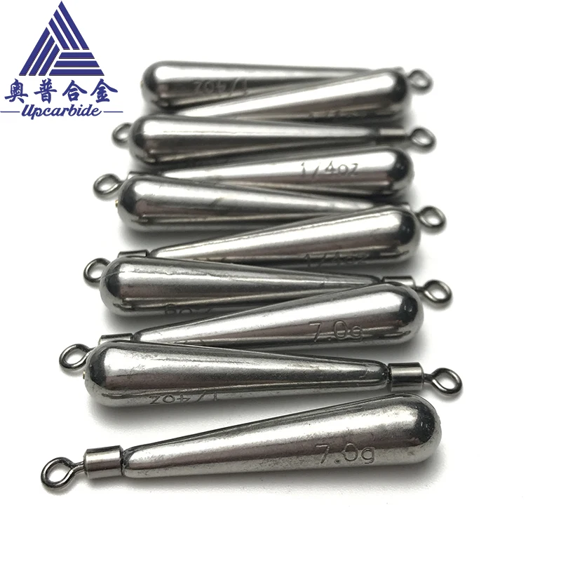 1.3g-28g 97% Tungsten Sinker Weight Fishing Sinkers Drop Fishing Accessories Tungsten Drop Shot