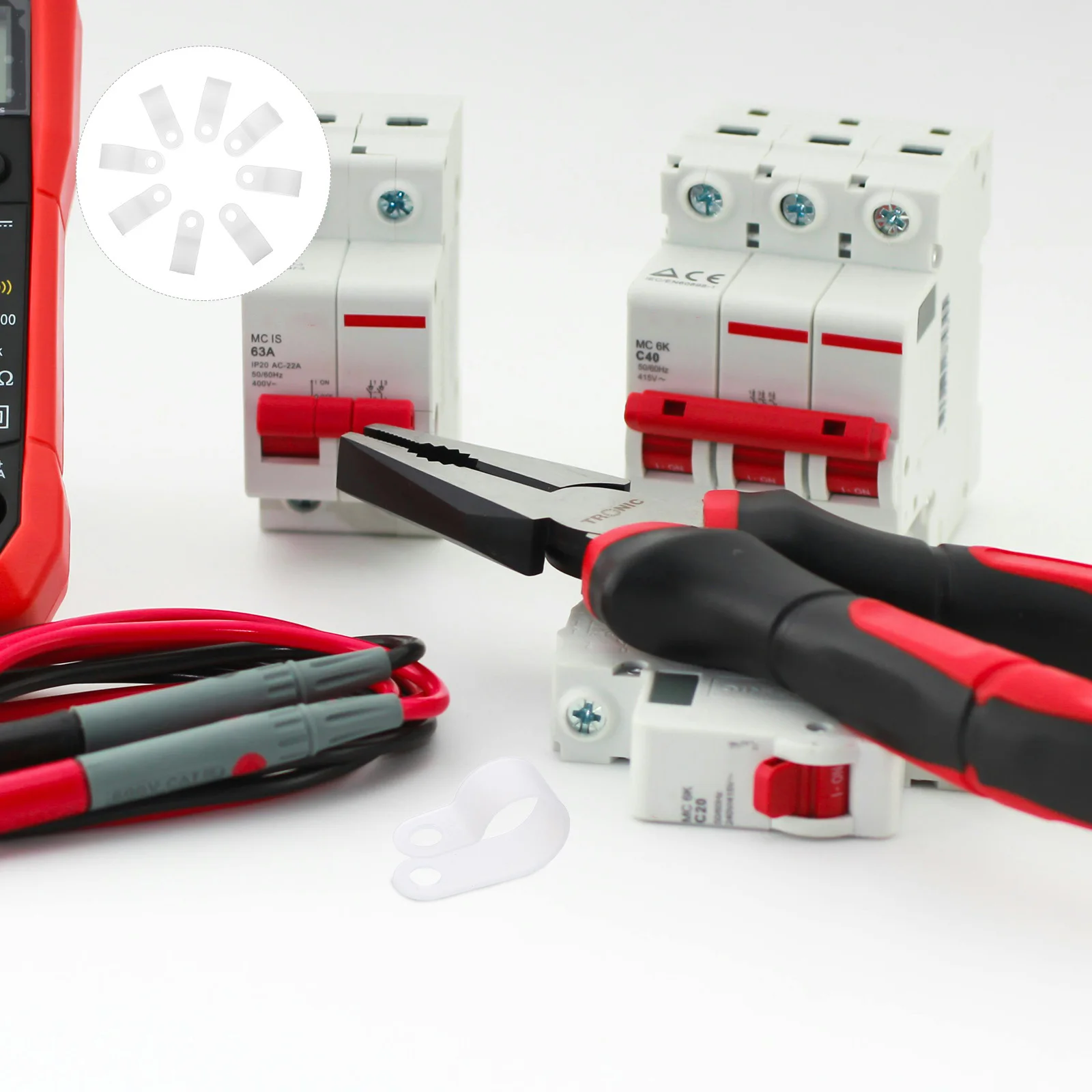 

200pcs Cable 1/2 Inch Rope Light Mounting Clips Fast Secure Installation For Indoor Outdoor String Lights Wall Cord Clip Cable