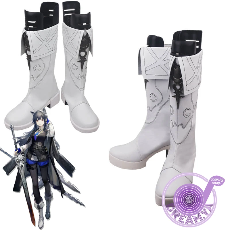 

Texas The Omertosa Cosplay Shoes Arknights Custom Made Boots Unisex Halloween Party Carnival Cosplay Prop Role Play Accessory