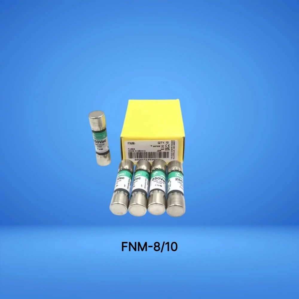 FNM-8/10 Time Delay Cartridge Fuse 0.8A 250VAC Circuit Protection 【10-Pack】 OEM