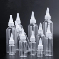 5/10/30/50/60/100/120ml Empty Dropper Bottle Transparent Plastic Refillable Nozzle Dropper with Cap Squeeze Bottle Refill Bottle