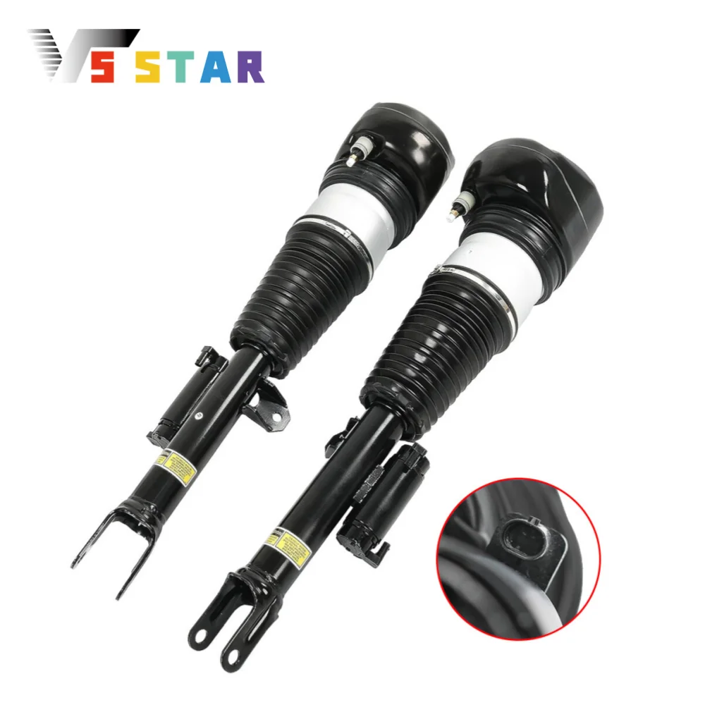 37107915969 37106899040 2 قطعة دعامات صدمات التعليق الهوائي الأمامي لـ 2016-2020 BMW 7 Series G11 G12 740i 750i RWD أسود SA-1037