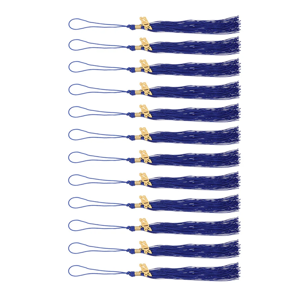 

12pcs Graduation Tassel Polyester Hat Tassels Lightweight Creative Design Caps Accessories Bachelor Charm Delicate Garland